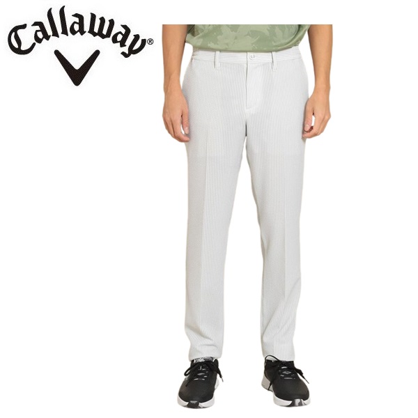 キャロウェイ メンズ ゴルフウェア ロングパンツ 8WAYストレッチ シアサッカー パンツ C24126112 Callaway Golf  【2024年春夏モデル】