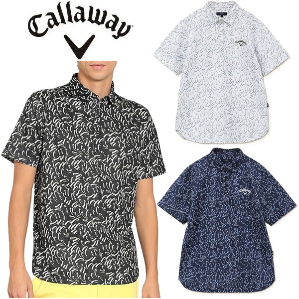 キャロウェイ メンズ かざあなメッシュ半袖シャツ Callaway Golf  C24134123