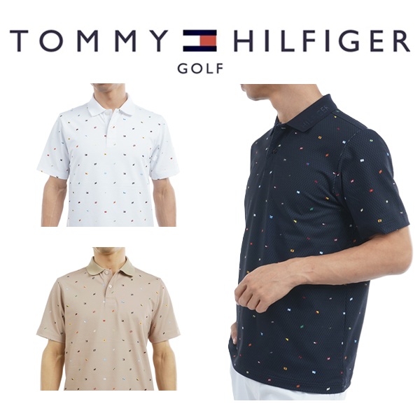 トミーヒルフィガー ゴルフ メンズ マルチフラッグモノグラム 半袖