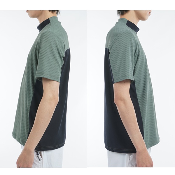トミーヒルフィガー ゴルフ メンズ ハイブリッド 半袖モックネックシャツ TOMMY HILFIGER THMA537 2025年春夏モデル_9
