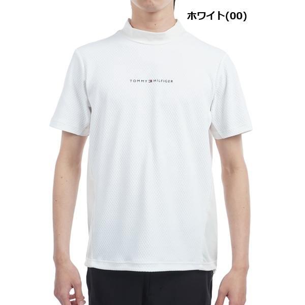トミーヒルフィガー ゴルフ メンズ ハイブリッド 半袖モックネックシャツ TOMMY HILFIGER THMA537 2025年春夏モデル_1