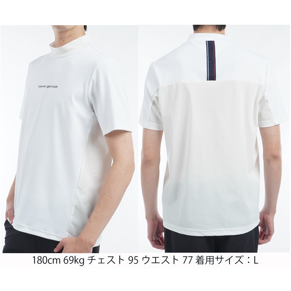 トミーヒルフィガー ゴルフ メンズ ハイブリッド 半袖モックネックシャツ TOMMY HILFIGER THMA537 2025年春夏モデル_2