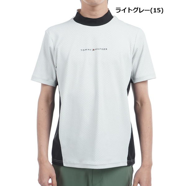 トミーヒルフィガー ゴルフ メンズ ハイブリッド 半袖モックネックシャツ TOMMY HILFIGER THMA537 2025年春夏モデル_5