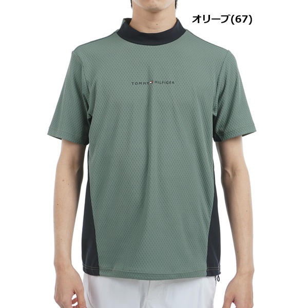 トミーヒルフィガー ゴルフ メンズ ハイブリッド 半袖モックネックシャツ TOMMY HILFIGER THMA537 2025年春夏モデル_7