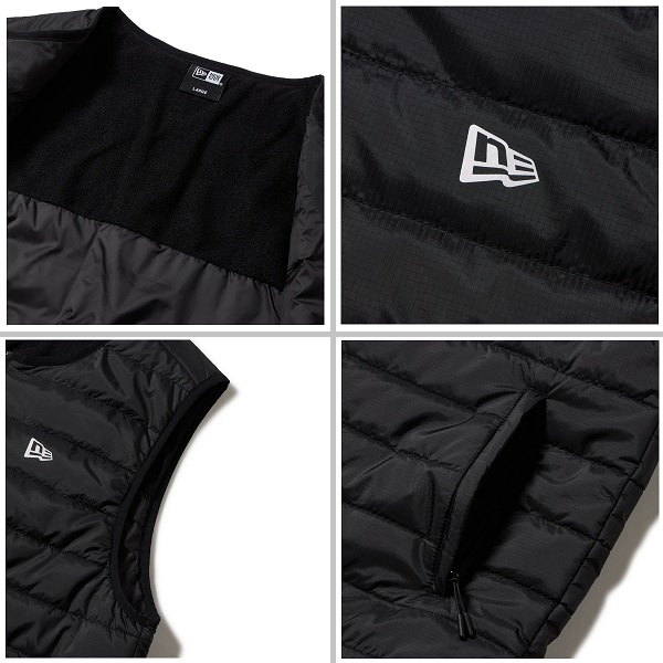 ニューエラ ゴルフ インサレーティッド ベスト ブラック NEW ERA