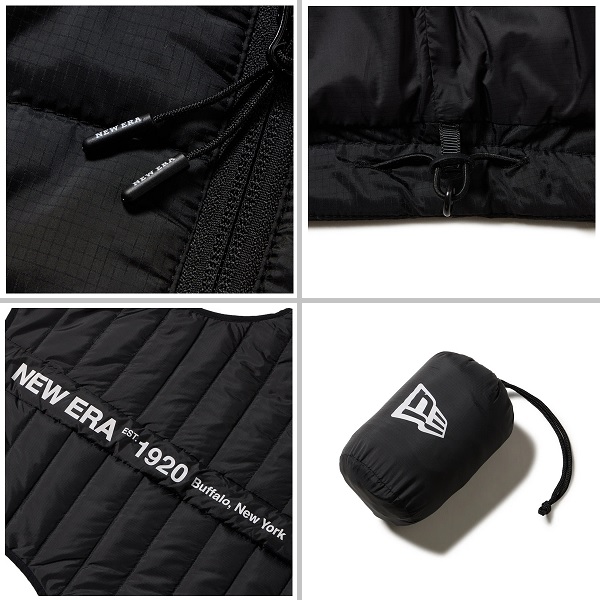 ニューエラ ゴルフ インサレーティッド ベスト ブラック NEW ERA