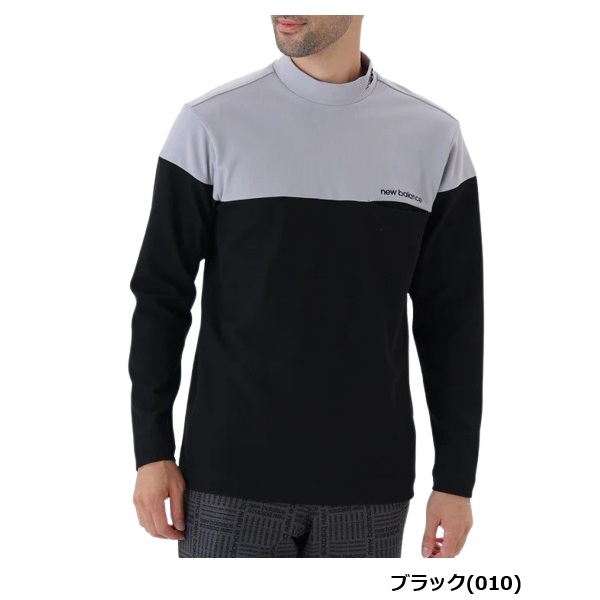 ニューバランス ゴルフ メンズ シャツ UV ストレッチ 長袖 モックネック プルオーバー New Balance Golf 012-5267001 2025年秋冬モデル_4