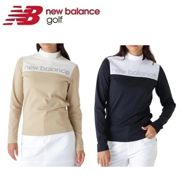 ニューバランス ゴルフ レディース 保形性 ストレッチ 長袖 モックネック プルオーバー   New Balance Golf 012-5267501 2025年秋冬モデル