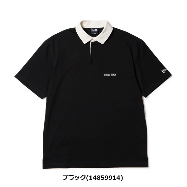 ニューエラ ゴルフ 半袖 ラグビーシャツ ブラック NEW ERA (14859914) 2026年春夏モデル_1