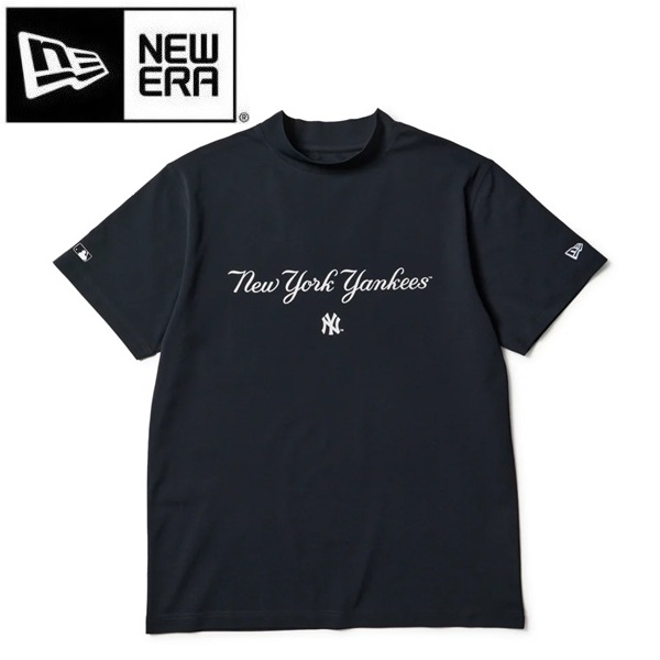 ニューエラ ゴルフ 半袖 ミッドネック Tシャツ MLB ニューヨーク・ヤンキース ネイビー NEW ERA (14859924) 2026年春夏モデル