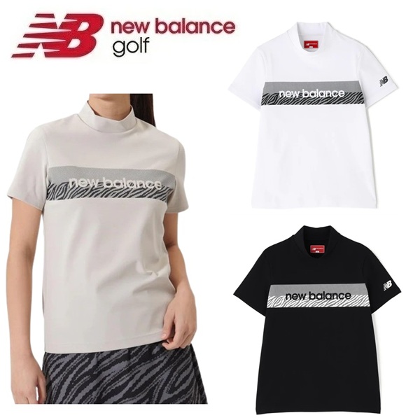 ニュー平衡にする ゴルフ レディース プルオーバー 半袖 モックネック ティーシャツ New Balance Golf 012-6166510 2026年春夏ひな型