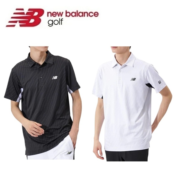 ニューバランス ゴルフ メンズ シャツ トーナルゼブラ柄 半袖 カラーシャツ New Balance Golf 012-6168002 2026年春夏モデル