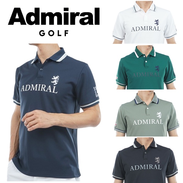 アドミラル ゴルフ メンズ カラタッチ ロゴポロシャツ ADMIRAL GOLF ADMA613 2026年春夏モデル