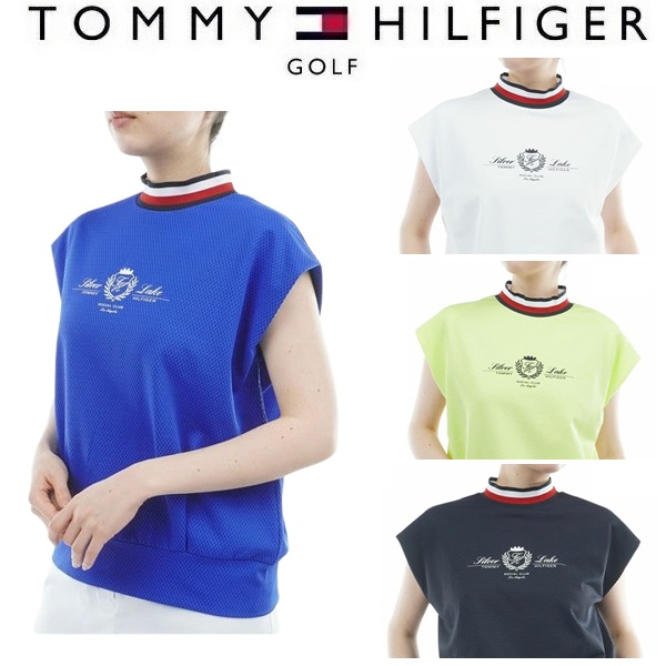 トミーヒルフィガー ゴルフ レディース フレンチコクーン モックネックシャツ TOMMY HILFIGER GOLF THLA621 2026年春夏モデル