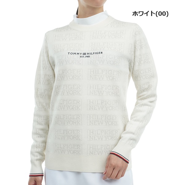 トミーヒルフィガー ゴルフ レディースモノグラムジャカード クル
