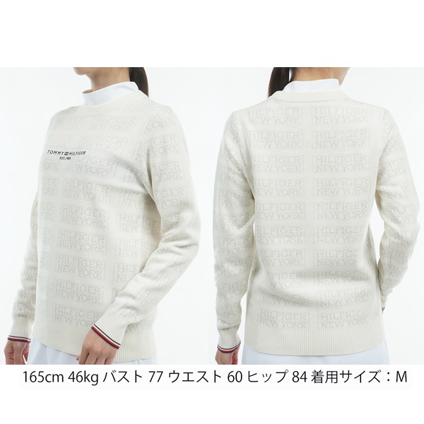 トミーヒルフィガー ゴルフ レディースモノグラムジャカード クル