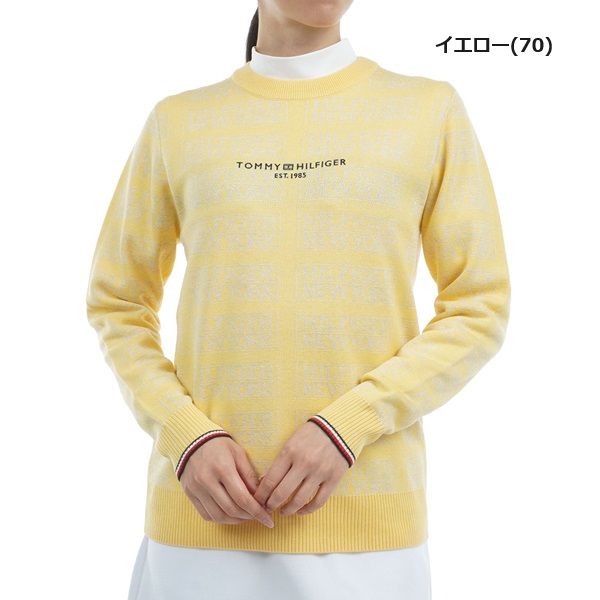 トミーヒルフィガー ゴルフ レディースモノグラムジャカード クル