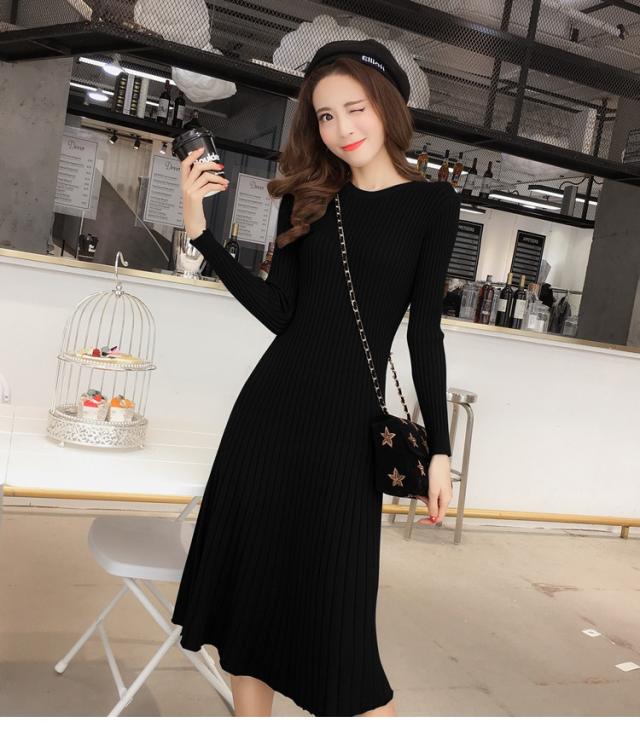 ワンピース ドレス リブニット 無地 長袖 秋 冬 カジュアル シンプル シック エレガント 大人可愛いの通販はau Pay マーケット It Iz