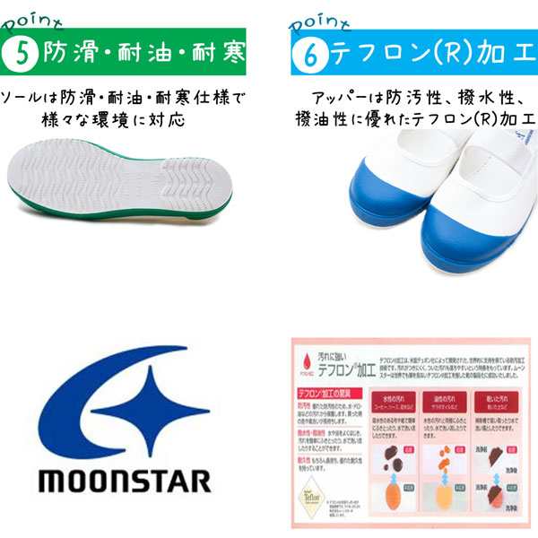 MOONSTAR ムーンスター TEFカラー 上履き 上履 上靴 学校 スクール 日本製 抗菌防臭 テフロン加工 ホワイトソール バレーシューズ  /STの通販はau PAY マーケット - Shop Annie