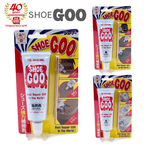 シューグー シューズ強力補修剤 Shoe Goo 靴 かかと つま先 靴底 修理 補強 黒 Black 白 White 自然色 Natural Stの通販はau Pay マーケット Shop Annie