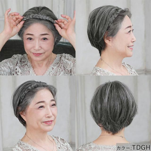 カチューシャヘアプラス　TDGH カチューシャヘアプラス 三つ編みタイプカチューシャ ヘアピース