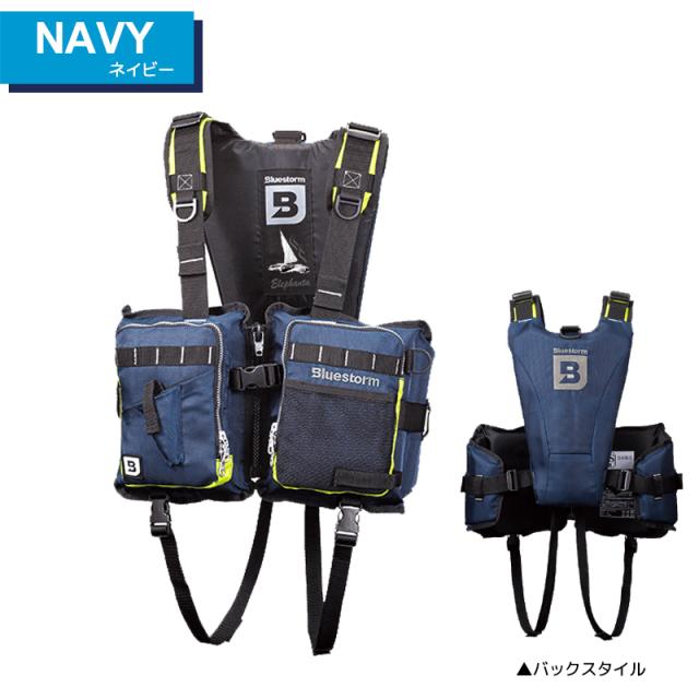 ブルーストーム(Bluestorm) ライフジャケット ブラック Free バラット L2-BSJ40 ブルーストーム⁄Bluestorm ライフジャケット TYPE A  | ブルー