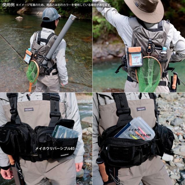 バックパックTCベスト V-29 フィッシングベスト 釣り チャコールグレイ