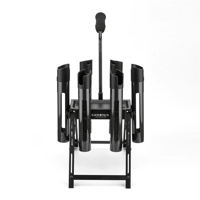 ゴメクサス エリアトラウト用 ロッドスタンド ブラック アルミ