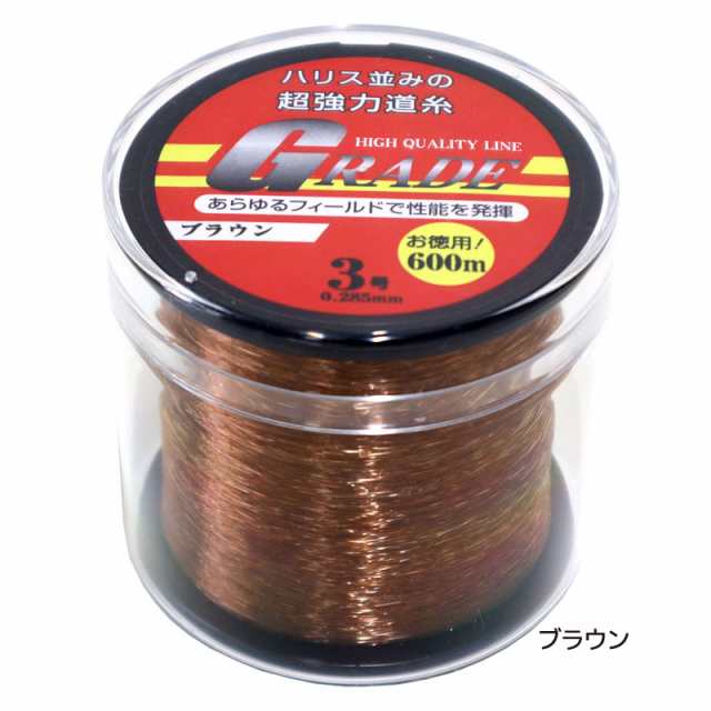 ナイロンライン Grade 3号 0 285ｍｍ 600m巻 超強力道糸 釣り具 フィッシングの通販はau Pay マーケット ライフジャケット釣り具アクアビーチ