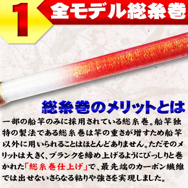アカムツ・キンメに 中深海 総糸巻船竿 シーマスタッグ 船 F 73