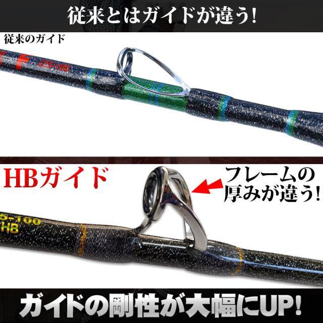 総糸巻 GokuEvolution F HBガイド 215-100 ブラック (goku-952404)｜スタンディング ロッド 青物 泳がせ 釣竿 船竿 ゴクエボ ゴクスペ Gokuspe_2