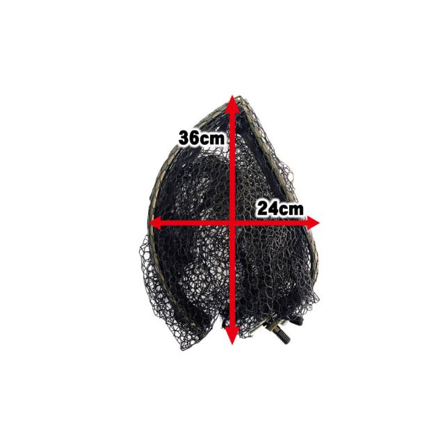 小継タモ四つ折り網M 2点セット BLUE LARCAL450 フレームカラー