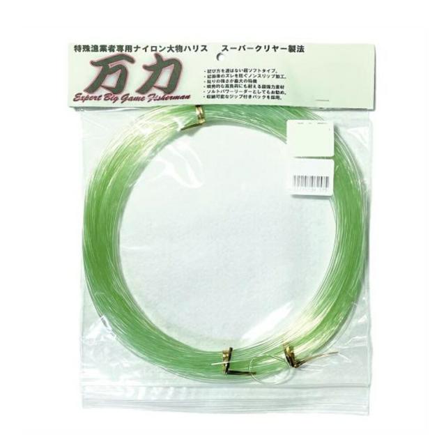 キャプテンAクラフト 特殊漁業者専用ナイロン大物ハリス 万力スーパーグリーン 60M 120号 380LB(ca-062473)[M便 1/2] | 消えるハリス 見えないハリス 海釣り 船釣り ライン ショックリーダー