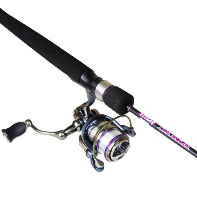 フライデー ザソリッドグラス5ft ＆フライデー3 1000 ロッド＆リール セット (fridaytroutset-05)｜釣り はじめて 管理釣り場 釣り具 トラウト セット ロッド リール スプーン エリアトラウト