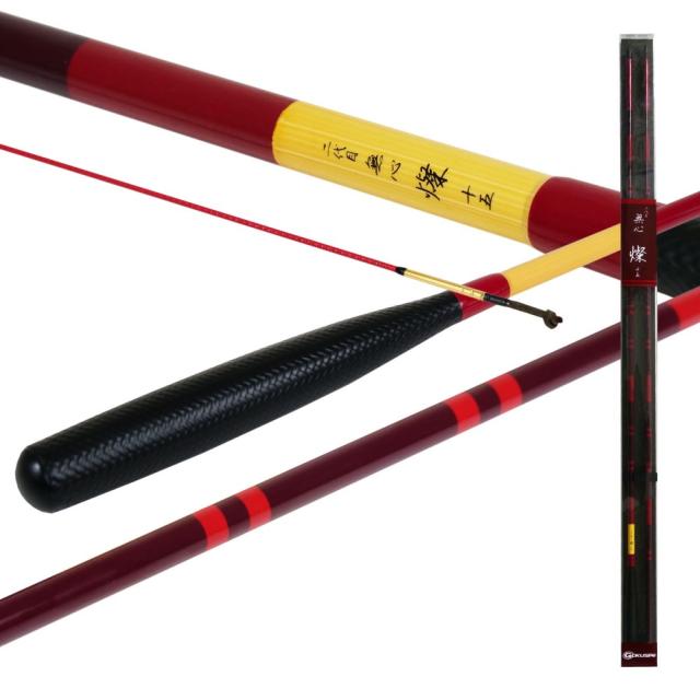 ピュアテック へら竿 二代目 無心 燦 15尺(goku-962496)｜へら へらぶな ヘラ ヘラブナ 池 フナ 鮒 さお サオ 竿 つり 釣り 釣具 道具 おり 遠里 管理釣り場 乗っ込み ダム 野池 セット釣り 底釣り 大助 並継 宙釣り 短竿