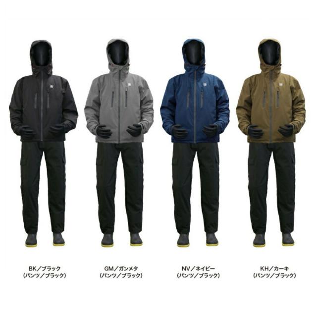 プロマリン LWB2504 防水防寒ウィンター 透湿ストレッチスーツ上下セット(hd-2504)｜船釣り オフショア イカ釣り イカメタル 釣具 釣具ウェア フィッシングウェア 防寒パンツ 防水パンツ サロペットパンツ