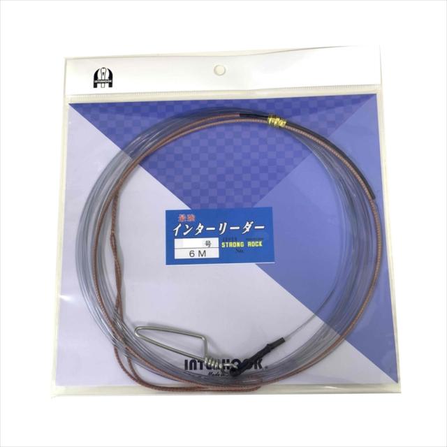【8Cpost】インターフック インターリーダーSR付 6ｍ 100号(inter-200867)｜クエ釣り モロコ釣り 大型カンパチ アラ釣り マグロ釣り 先糸 リーダー 遠征大物仕掛 銭洲 フック・針