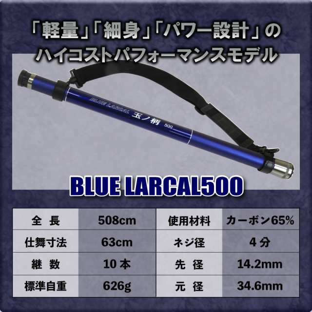 BLUE LARCAL ランディング 3点セット 玉ノ柄500 ＆ ラバーネット