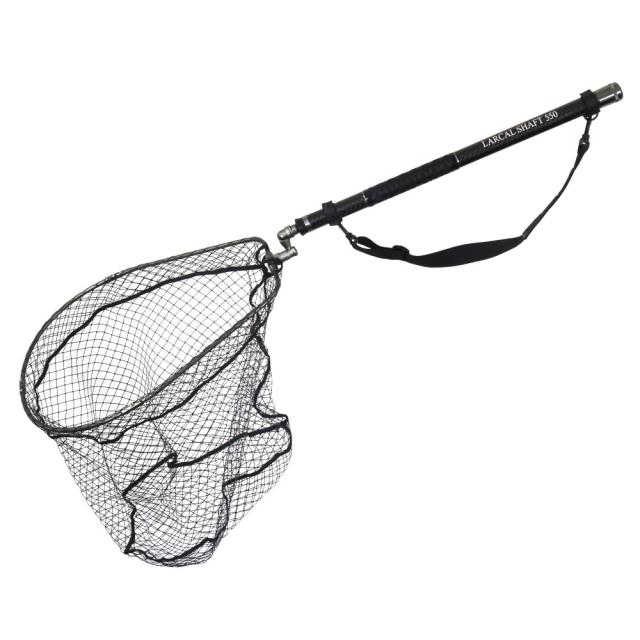 おり釣具 カーボン玉の柄 ラーカルシャフト 折りたたみランディングネット(タモ網)セット 5.5M サイズM ガンメタ/ブルー/レッド(netset-023)｜オカッパリ ランディング ポール ロング シャフト 柄 ギャフ 磯玉 チヌ グレ シーバス スズキ イカ エギング 磯 波止 海 釣り