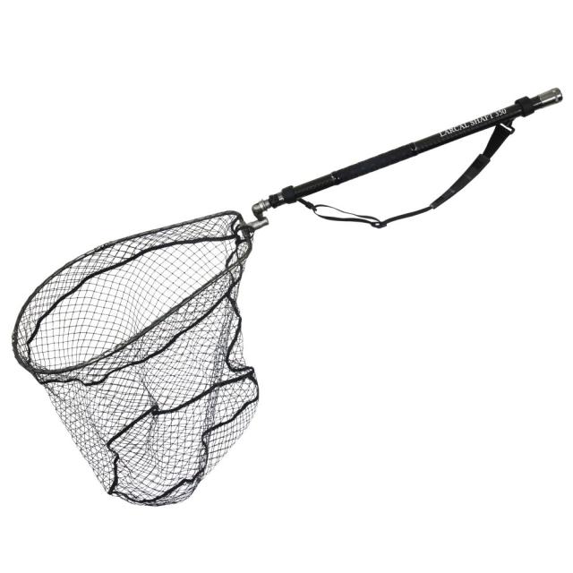 おり釣具 カーボン玉の柄 ラーカルシャフト 折りたたみランディングネット(タモ網)セット 3.5M サイズM ガンメタ/ブルー/レッド(netset-027)｜オカッパリ ランディング ポール ロング シャフト 柄 ギャフ 磯玉 チヌ グレ シーバス スズキ イカ エギング 磯 波止 海 釣り