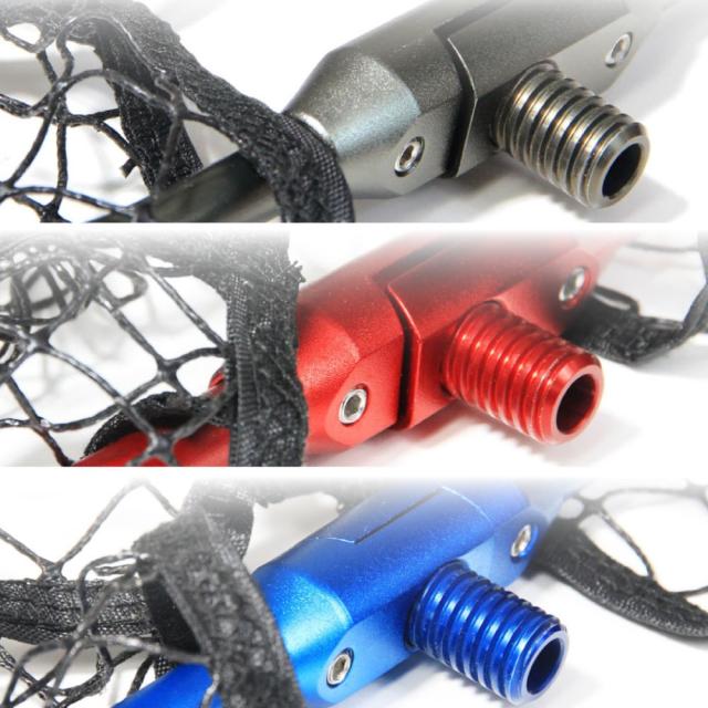 おり釣具 カーボン玉の柄 ラーカルシャフト 3.5M ＆ 折りたたみ ランディングネット サイズＬ 2点セット (netset-045)｜オカッパリ ランディング ポール ロング シャフト 柄 ギャフ 磯玉 チヌ グレ シーバス スズキ イカ エギング 磯 波止 海 釣り