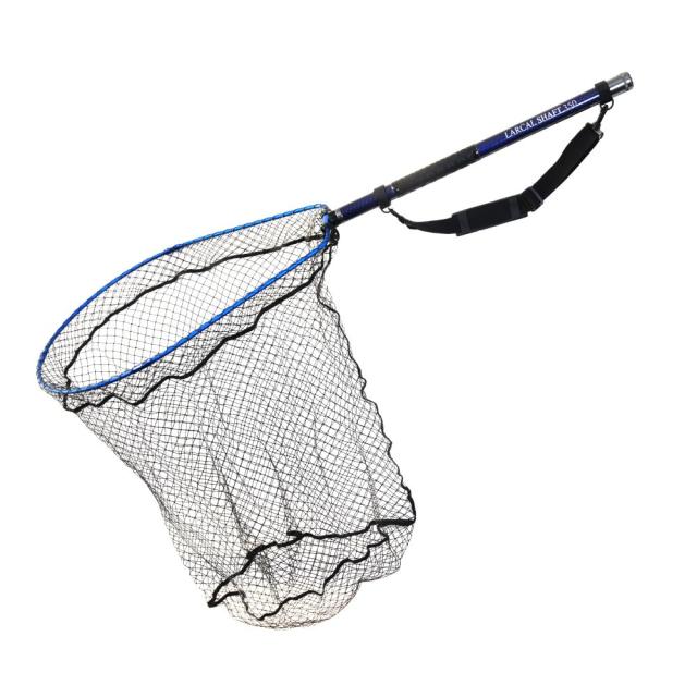 おり釣具 カーボン玉の柄 ラーカルシャフト 3.5M ＆ 折りたたみ ランディングネット サイズＬ 2点セット (netset-045)｜オカッパリ ランディング ポール ロング シャフト 柄 ギャフ 磯玉 チヌ グレ シーバス スズキ イカ エギング 磯 波止 海 釣り