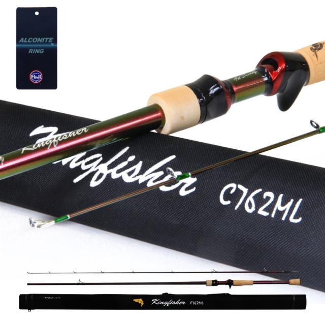 おり釣具 ハードロッドケース付 ルアースタイル キングフィッシャー バス/ロックフィッシュ/シーバス C762ML(ori-784139)｜ニジマス アマゴ イワナ ヤマメ 渓流 ストリーム トラウト ルアー スピニング ネイティブトラウト 源流釣り 源流トラウト