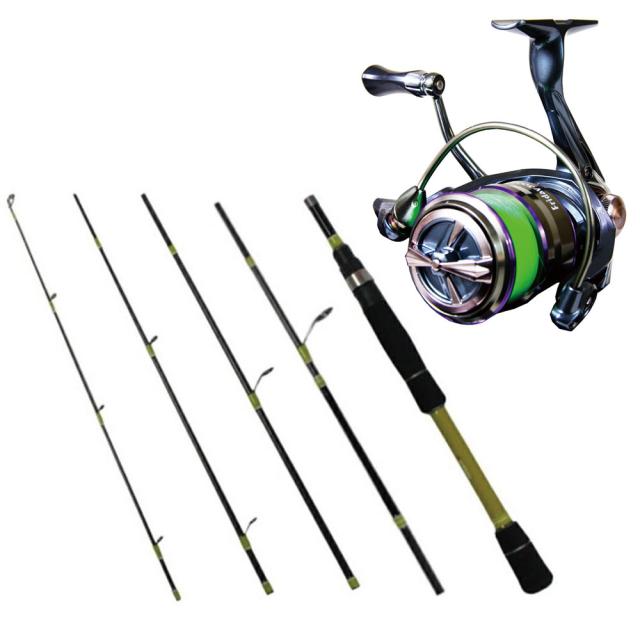 RUSH PORTABLE ZERO ONE RPZ-625M ＆ フライデー3 XE3000　ロッド＆リール セット(ori-compactset-01)｜シーバス ライトゲーム チヌ チニング ベイエリア ショアゲーム ロッド モバイルロッド スピニングリール