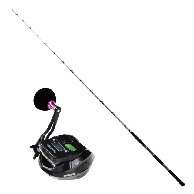 大物対応汎用 船ソリッドプラス FT500 210S（30〜100号）＆SeaMastug Digital 300P PEライン2号200m付きセット(ori-funeset472)｜ソリッド 船竿 先調子 ライト五目 万能船竿 アジ釣り ライト泳がせ 船釣り 青物 落とし込み イカ 根魚