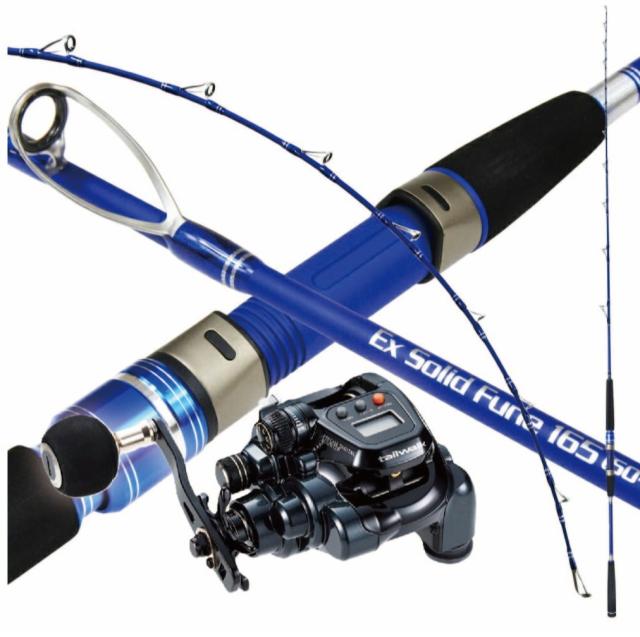 電動ビシアジ165セット シーマスタッグEXソリッド&小型電動リール エラン SW DENDO 150PH (ori-funeset694)|船釣り アジ釣り アジ ビシアジ コマセ