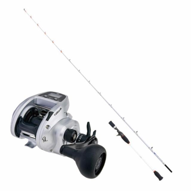 ディープアミティ ライトゲーム 195M＆アブガルシア FUNE DLC BG H 右ハンドルセット(ori-funeset702)｜船釣り ライトゲーム マダイ タチウオ ヒラメ アマダイ デジタルカウンター 青物 船万能 カーボンロッド 船竿