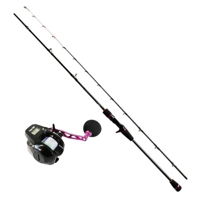 イカメタル ロッド ＆ リール セット メタリスト2 スパイラル モデル セット B66MH (ori-ikalset03)｜GLORYFISH イカメタルロッド 船釣り ライトゲーム イカメタル ナマリスッテ ゼロテン イカ釣り デジタル 糸付き 初心者 入門 沖釣り