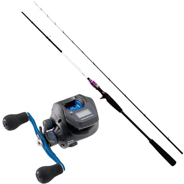 フライデー タイラバ デジタルスティールセット タイラバロッド ＆ デジタルカウンターリール ダブルハンドル (tairubberset-37)｜タイラバ ロッド カウンター付き ベイトリール セット 船 釣り タイカブラ マダイ タイジグ 釣船 釣り