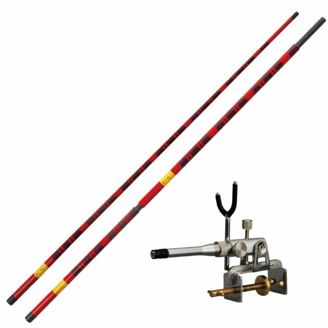 無心 燦 総塗り 竿掛け 二本物 小仕舞＆GINKAKU メタル へら万力 G-097セット(saokakeset38)｜竿掛 万力 GOKUSPE 無心 燦 総塗り 竿掛け 二本物 小仕舞 ダイワ GINKAKU メタル へら万力 G-097 セット 釣り 釣具 つりぐ 道具 用品 へら ぶな ヘラ ヘラブナ 池